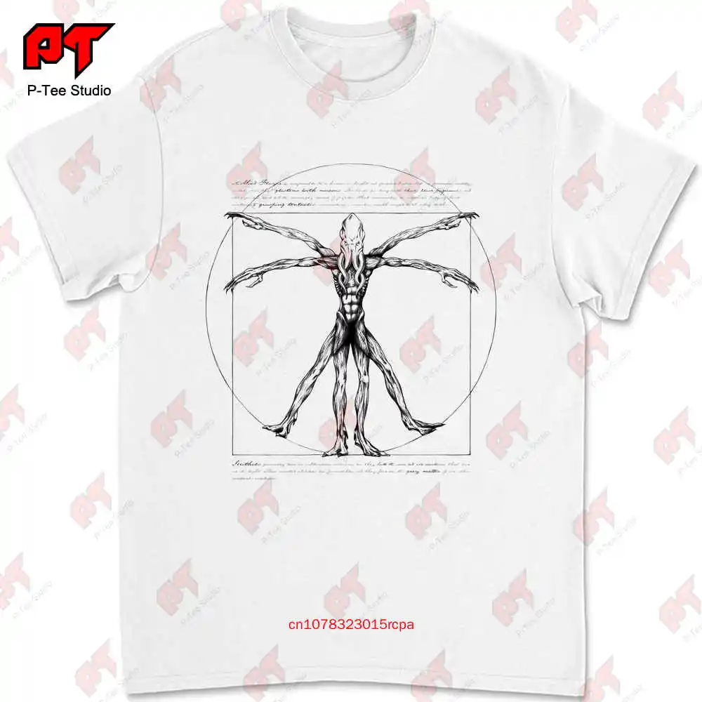 Baldur'S Gate 3 Vitruvian Mind Flayer T Shirt 100 Cotton 050R