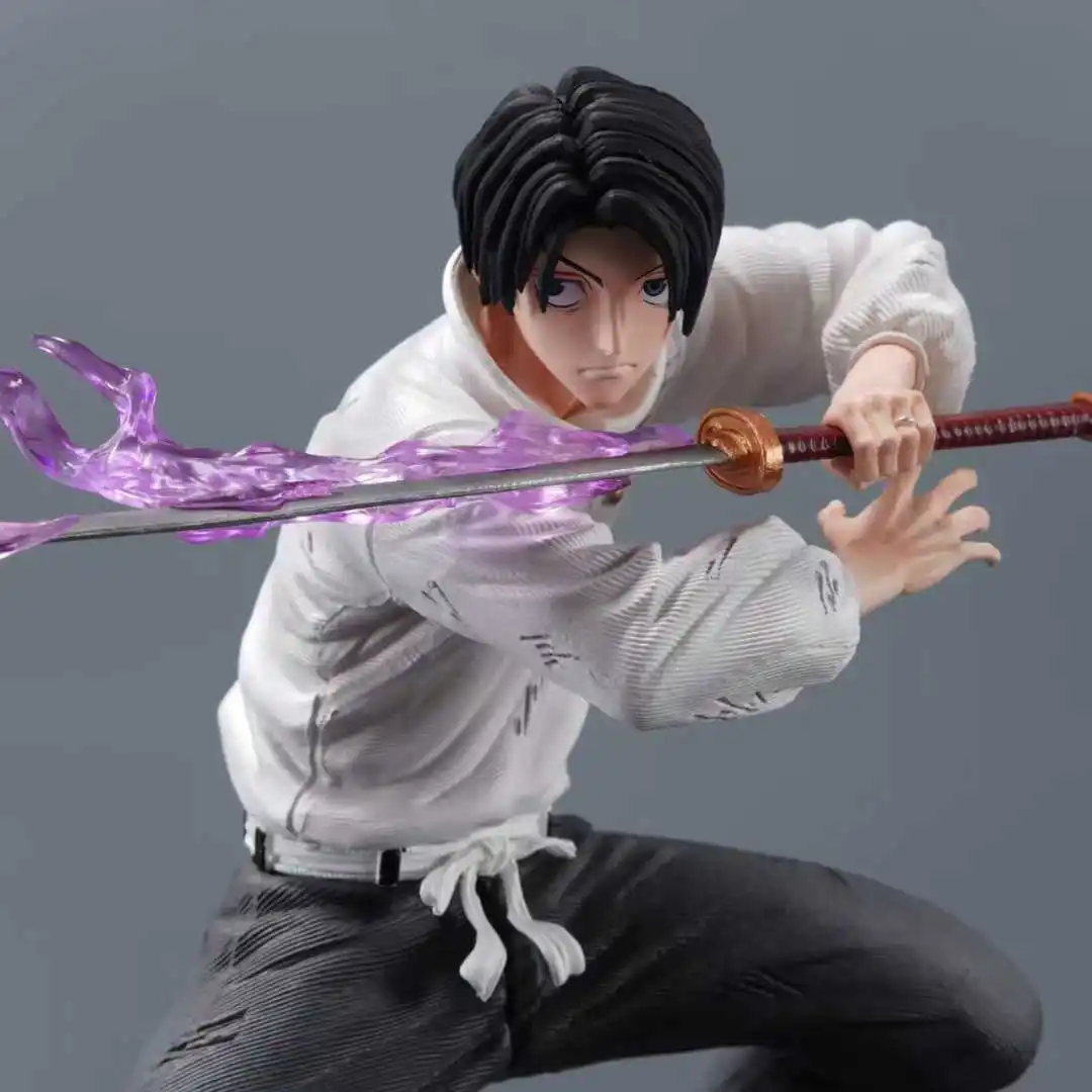 Julongsu kaisen yuta okkotsu figura de ação feita à mão ornamento de mesa super feitiço mestre modelo de desenho animado presente colecionável