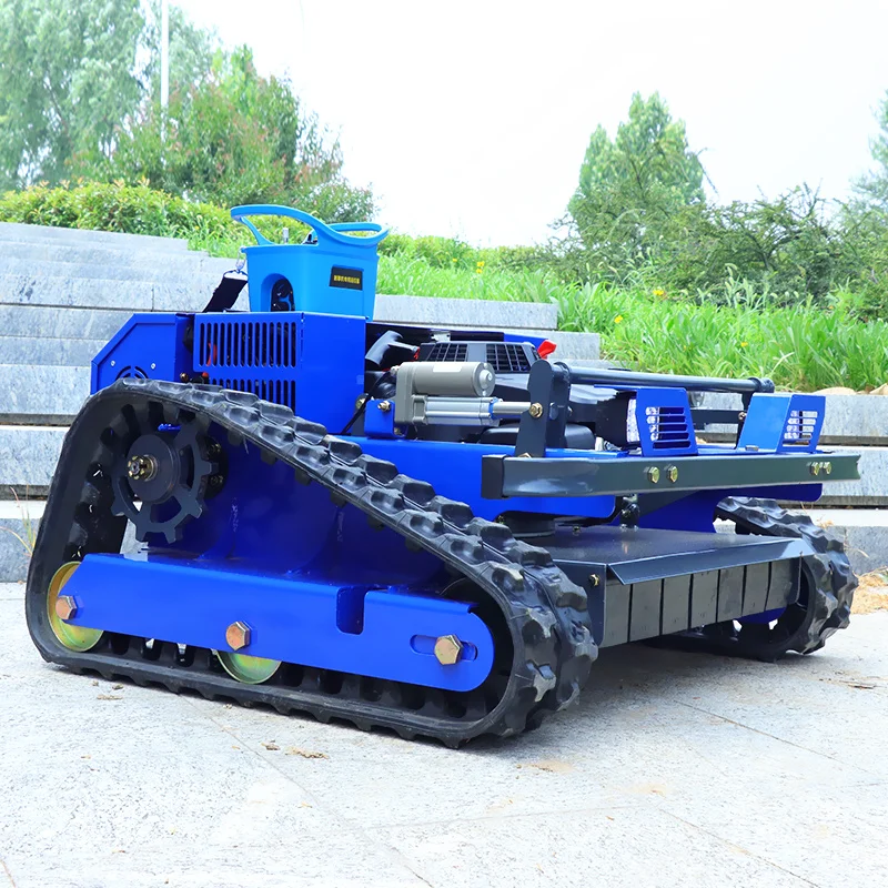 Customized CE EPA Agriculture Rubber Tracks Remote Control Robot Lawn Mower Approved All Terrain Grass Cutting Machine