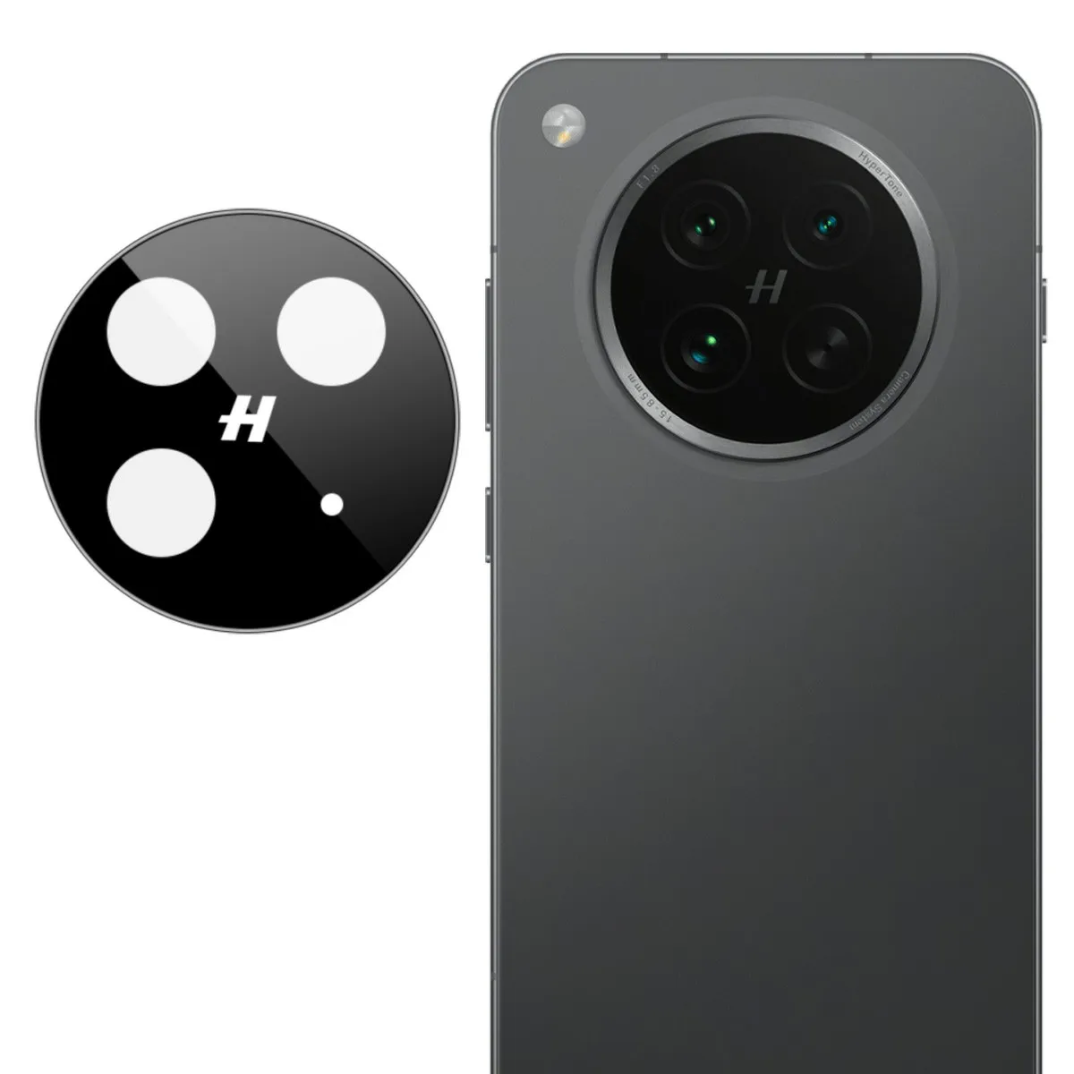 

Для Oppo Find X8s 5G Защитная пленка для объектива камеры из закаленного стекла HD Прозрачная пленка для объектива (черная версия)