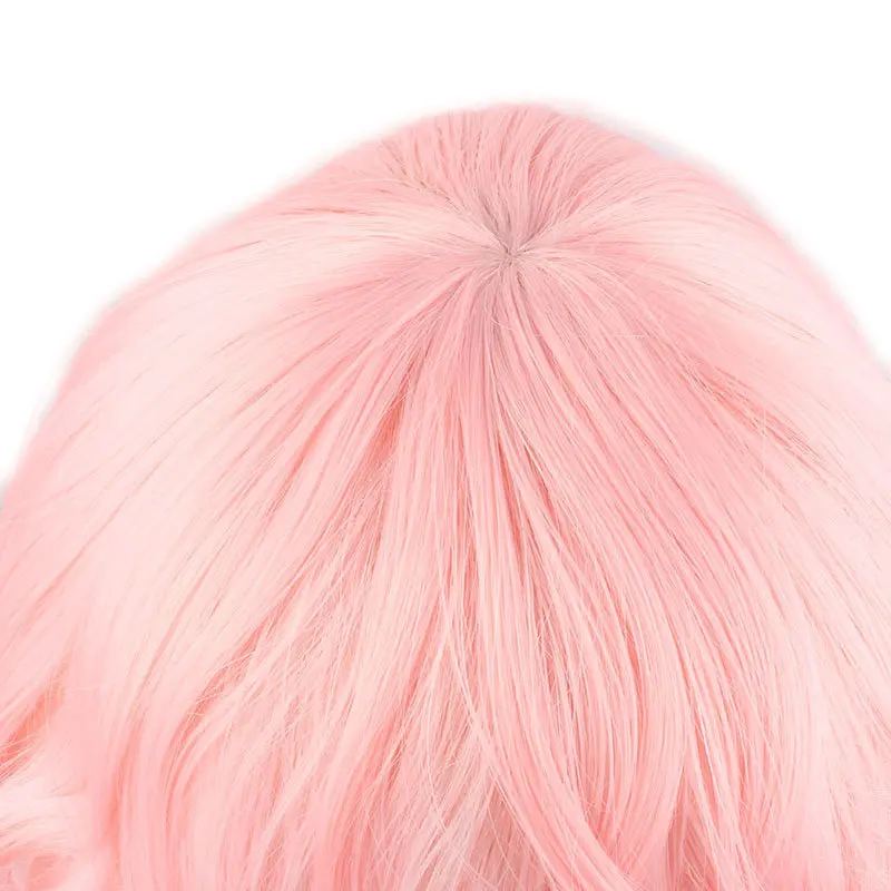 شعر مستعار ياباني على طراز هاراجوكو لطيف للغاية، شعر مستعار مجعد وردي