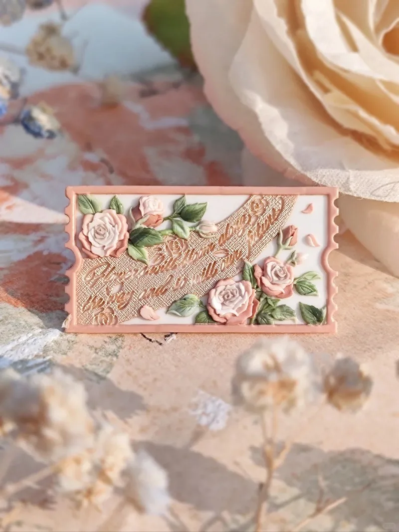 New Unique Flower Wax Seal Head Relief Copper Head Multi-Layer Carved DIY Envelope Invitation Card Sealed Supplies Stamp Toy