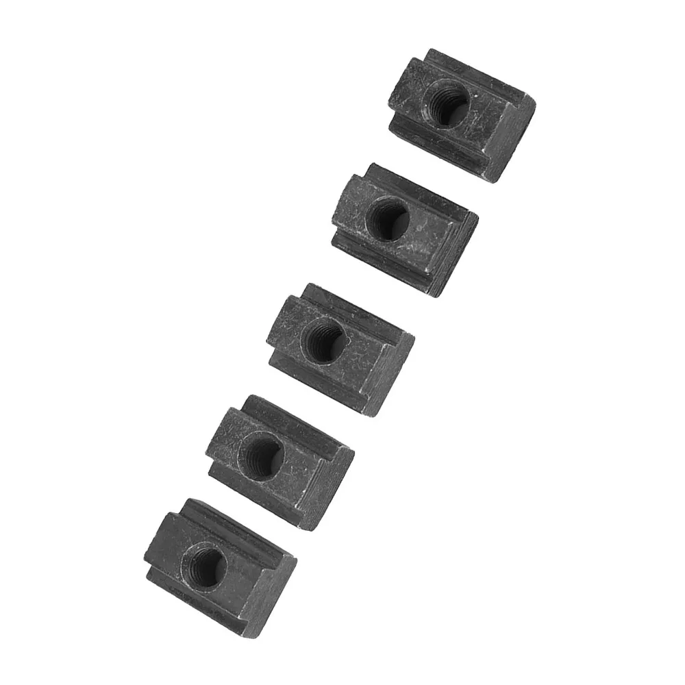 5 pcs M8 Threads T-Slot Nut Grade 8.8 Black Oxide Finish Sliding Nut 45 Carbon Steel T Slot Nuts