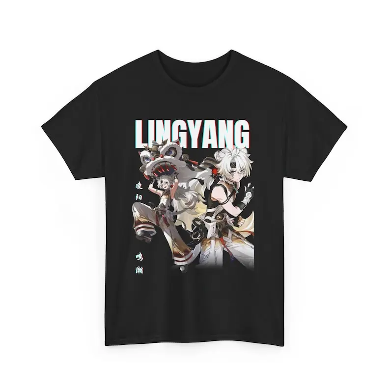 Lingyang Wuthering Waves Wuwa - Gaming Anime Clothes Manga Japanese Shirt