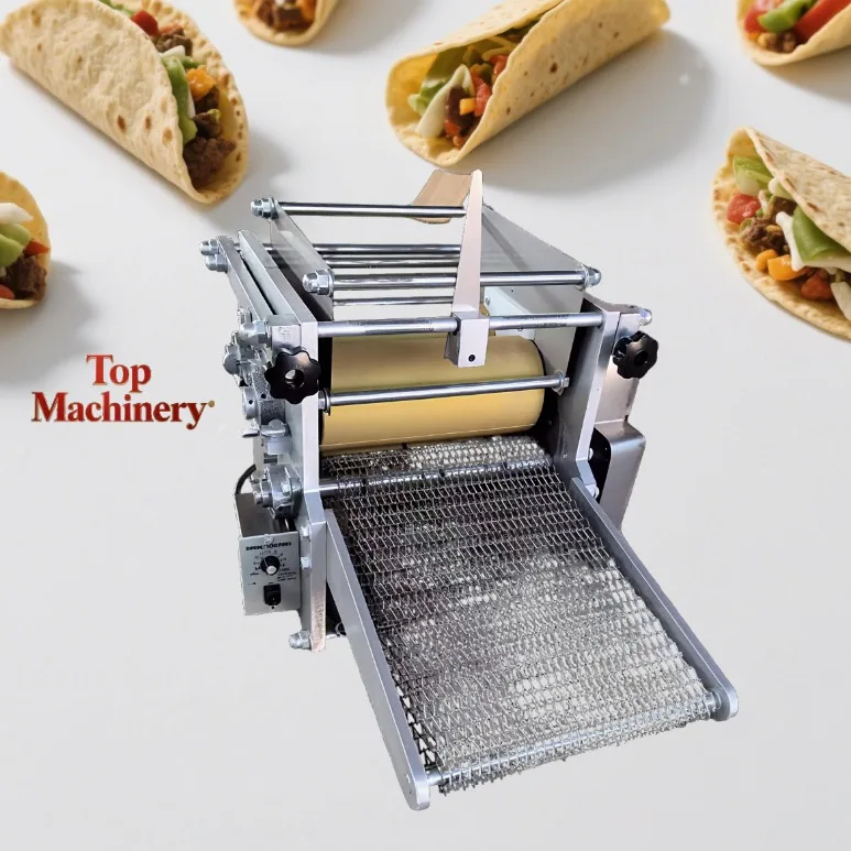 

Stainless Steel Electric Tortilla Press Machine Automatic Corn Flour Maker for Mexican Chapati Bread Kitchen