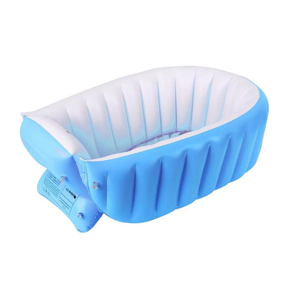 Baby Inflatable Bathtub Portable Infant Toddler Bathing Tub Non Slip Travel Mini Swimming Pool Foldable Shower Basin