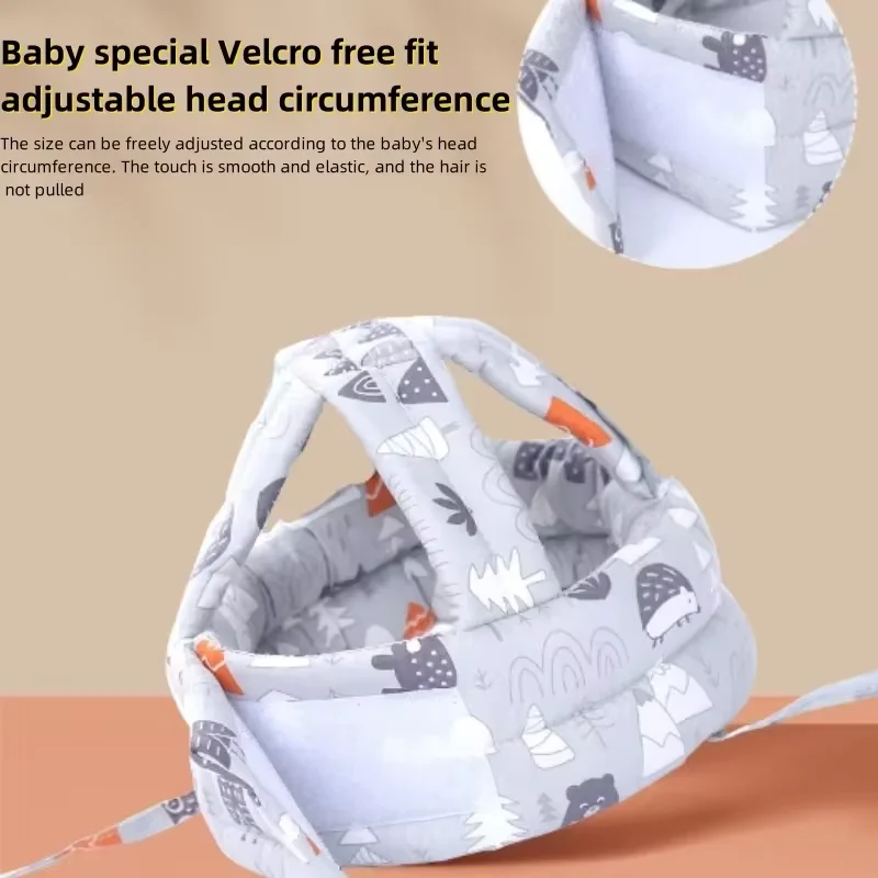 Baby Anti-collision Hat Baby Toddler Anti-fall Hat Children's Anti-fall Head Cap Safe and Breathable Can Be Washed All Seasons image 3