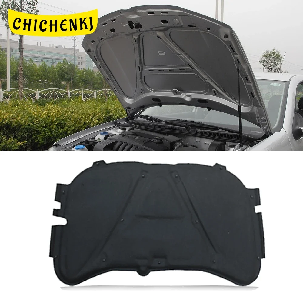 For Volkswagen Bora MK4 1999–2006 Car Heat Sound Insulation Cotton Front Hood Engine Firewall Mat Cover Noise Deadener Accessory