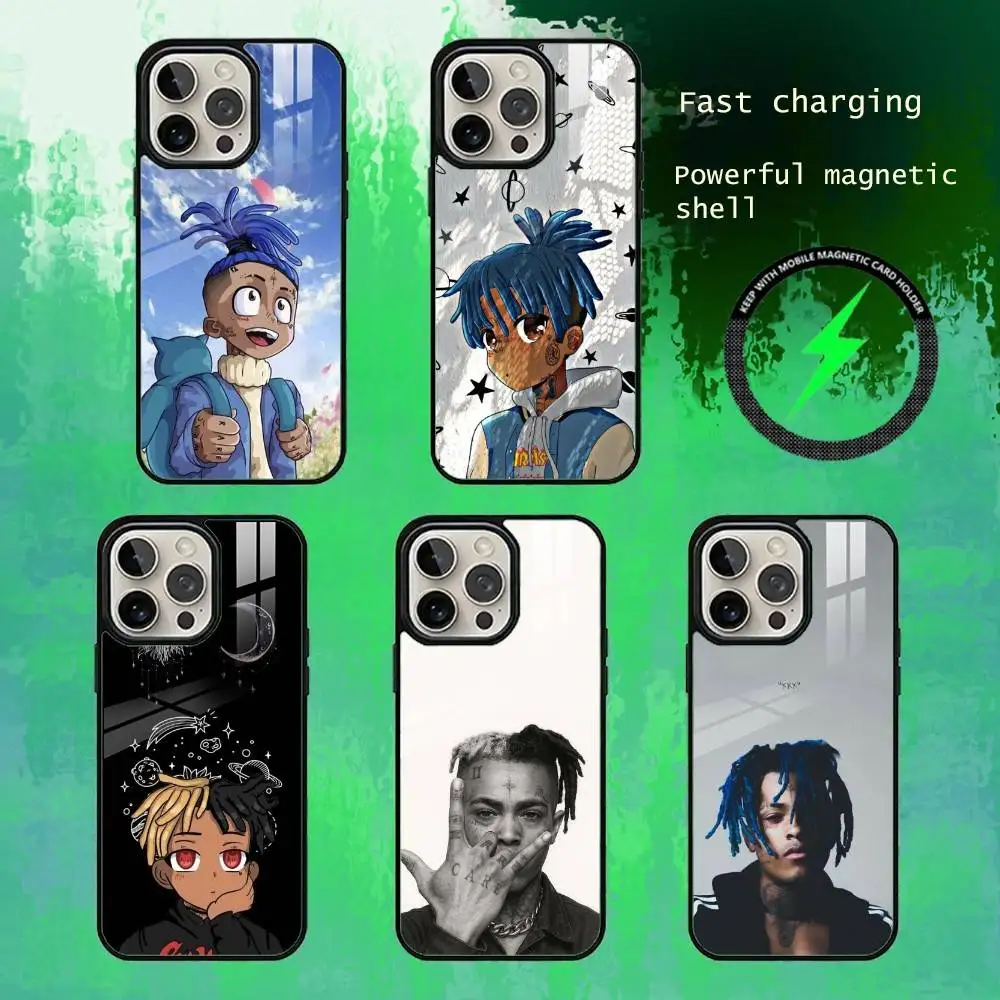 

Rapper X-XXXTENTACION-S Phone Case For iPhone17,16,15,14,13 Plus,Pro Max Magnetic For Magsafe Wireless Charging