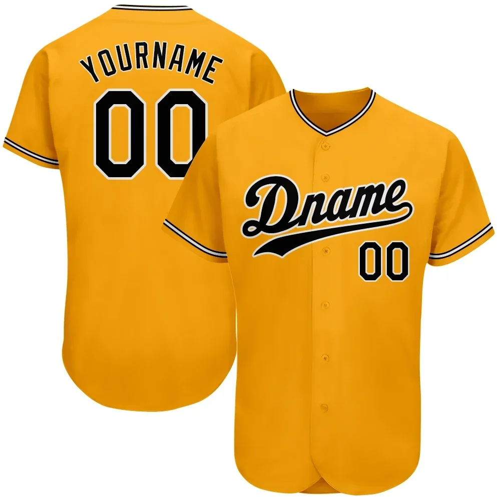 Custom Baseball Jersey Full Sublimated Team Name&Numbers Make Your Own Quick-dry Button-down Tee Shirts for Adults/Kids Big size