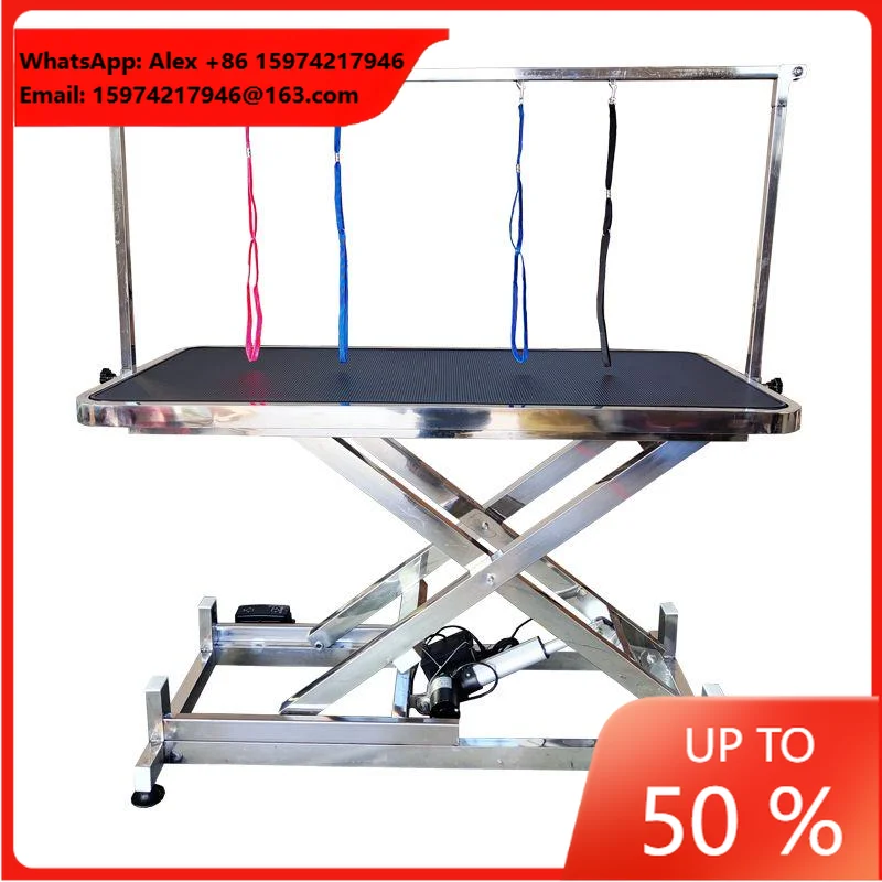 Portable Stainless Steel Electric Beauty Station For Dogs Reusable Square Diagnosis And Treatment Table Veterinary Instrument