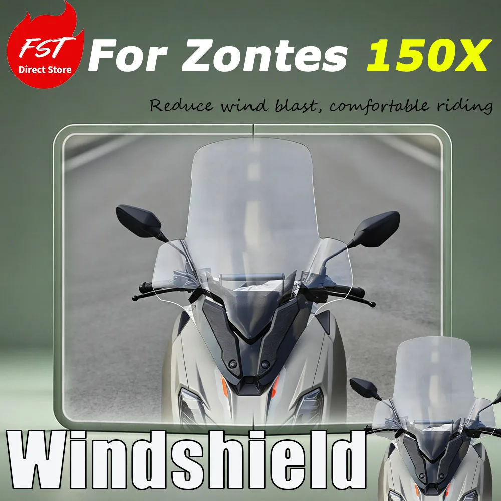 For Zontes 150X Replacement accessory guard model windshield front windshield - seamless installation without damaging the glass