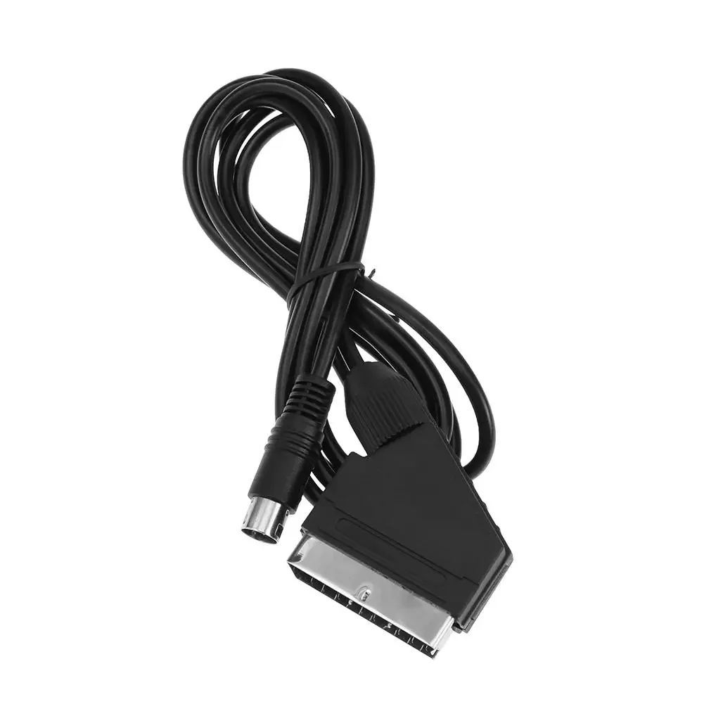 1.8m Length RGB/RGBS SCART OFC Adapter Cable for SEGA MD2 Game Console for Sega Genesis 1 for Genesis  2 or 3