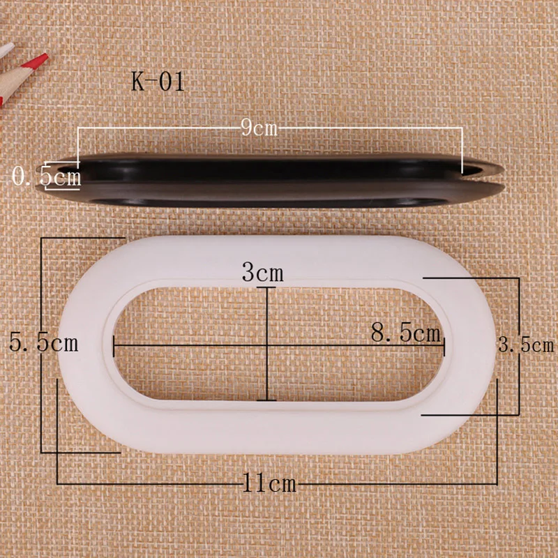 100pcs Plastic Buckle Carrying Handle Grip Buckles for Corrugated Carton Paper Storage Box PP Ring Groove 5mm