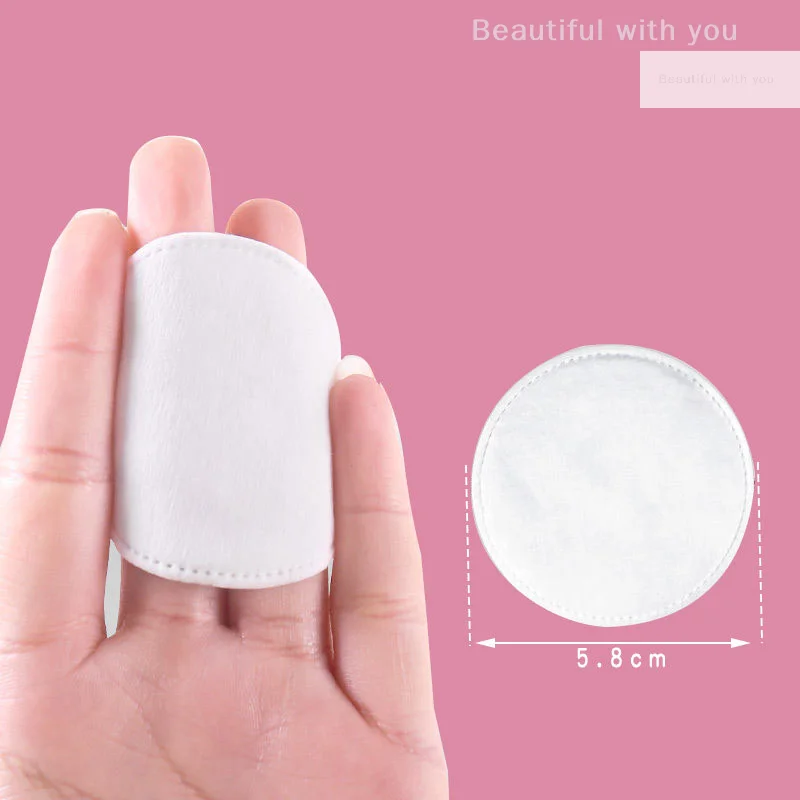 綿パッド 100 個 ラウンド 100% コットン シンプル ソフト メイクアップ マニキュア リムーバー