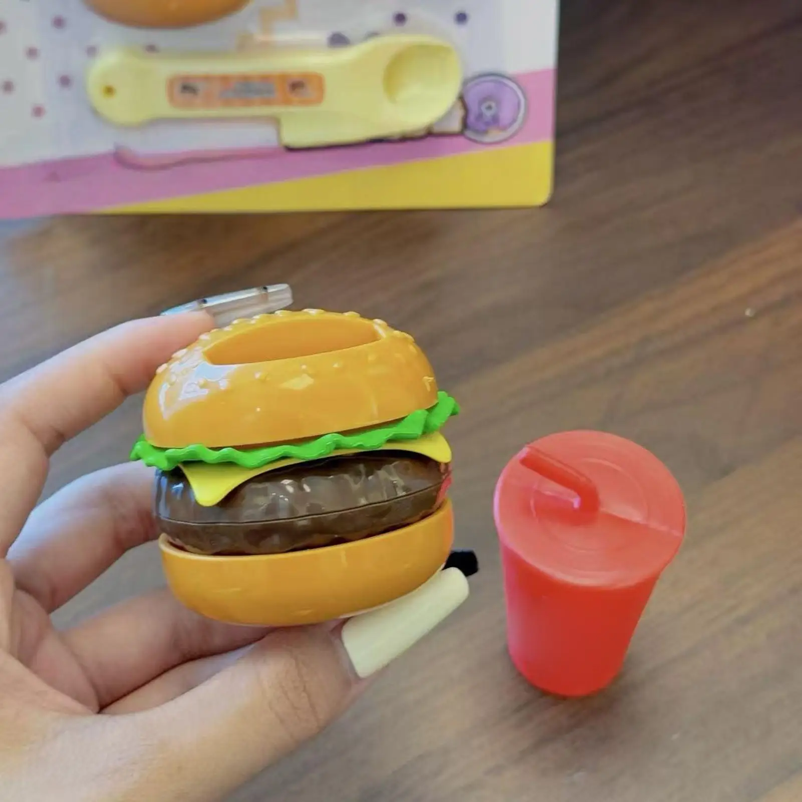I bambini giocano con il cibo Apprendimento interattivo Accessori da cucina Elastico Fai finta di giocare Set di fast food per l'aula prescolare della scuola materna