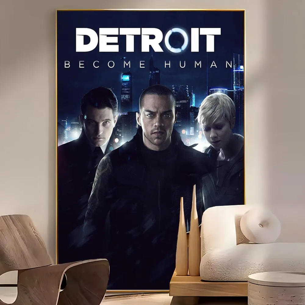 Detroit Become Human Vintage Posters Sticky Vintage Room Home Bar Cafe Decor Kawaii Room Decor