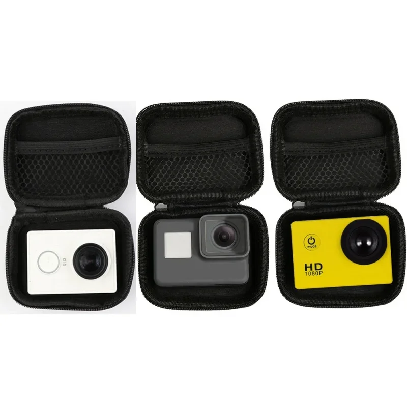 Gopro Hero 용 휴대용 미니 박스 12 11 10 9 8 7 6 5 4 XiaoYi 4K SJCAM 스포츠 카메라 방수 보호 케이스 가방 보관 가방