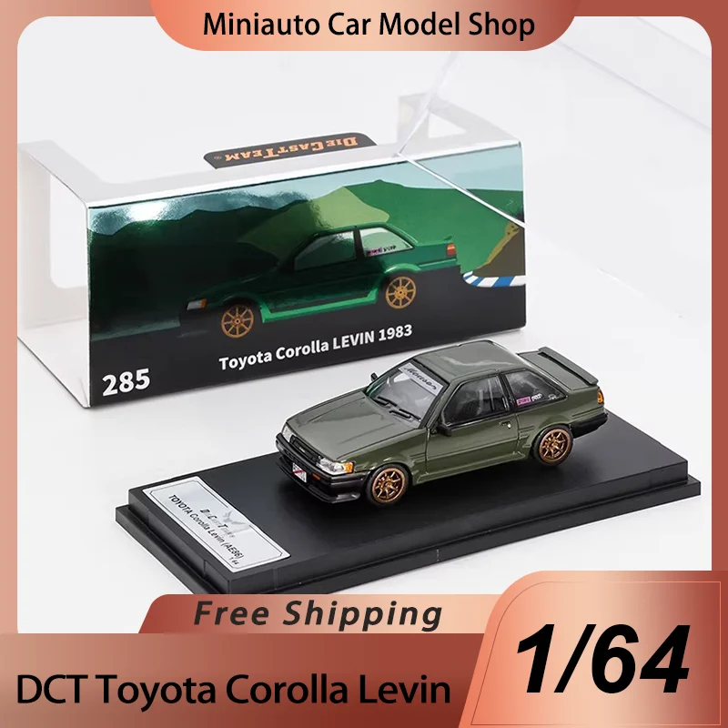 Nuevo en Stock, Dct/Shadow 1:64 Toyota Corolla Levin 1983 Ae86, Modelo de Auto en Miniatura de Aleación Fundida a Presión, Juguete de Auto Toyota, Adorno para Niños, Regalo