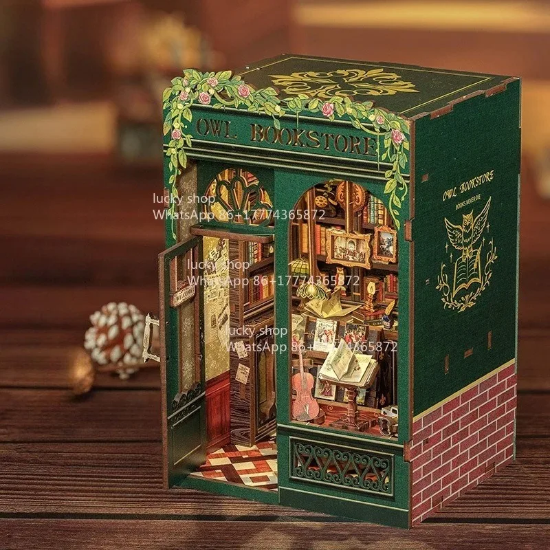 

Small Frame Book Stand Assembly Small House, High-value Doll House