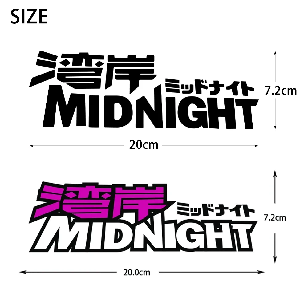 Durable Bay Area JDM Midnight Vinyl Decal Waterproof Decor For Yamaha Kawasaki Motorcycle Car Racing Helmet Daily Ornament