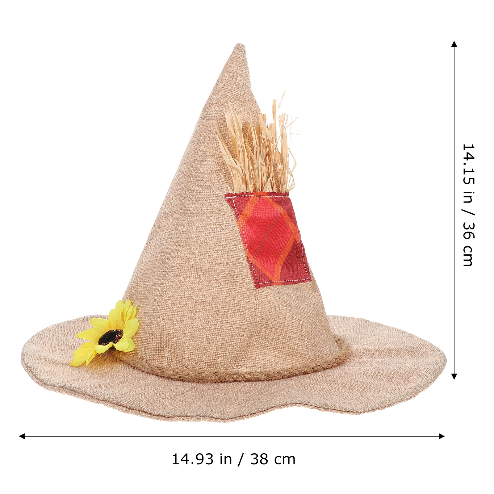 Witch Hat Wide Brim Lightweight Halloween Costume Hat Cosplay Prop Party Decor scarecrow hat witch hat