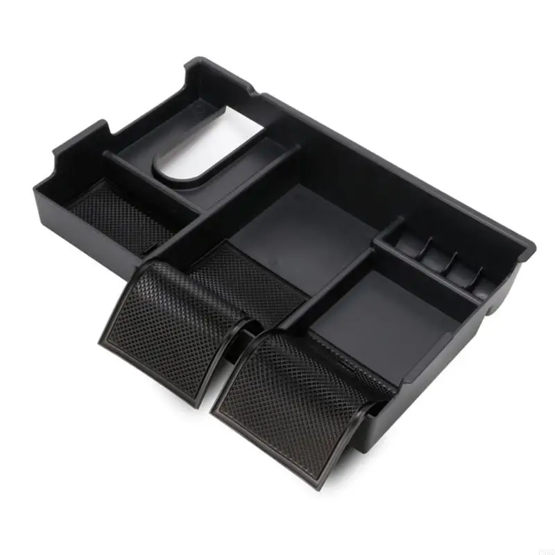 Ergonomic Vehicle Center Console Armrest Container With Intelligent Dividers For Automobile Compact Storage