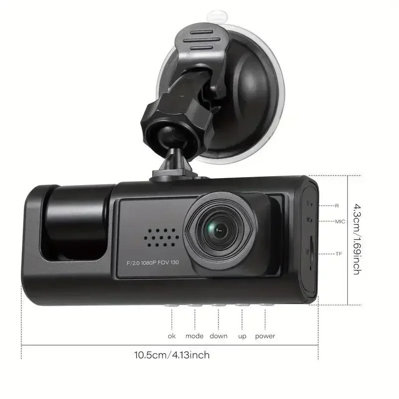 1080P RecorderDashcamDVR BlackBoxDual Lens Parking RearViewCamera Vehicle Use 2Channel Dash Cam Cars Camera car accessories
