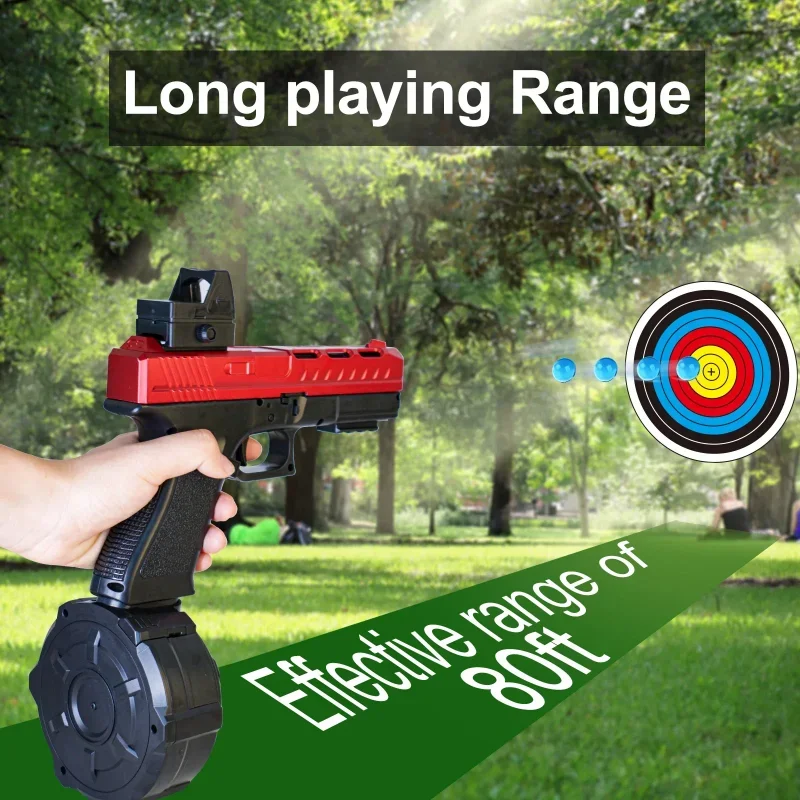 G elektryczny pistolet rozpryskowy pistolet z żelową kulką i 10 000 ekologicznych koralików wodnych gogle Outdoor CS Game zabawki dla dzieci