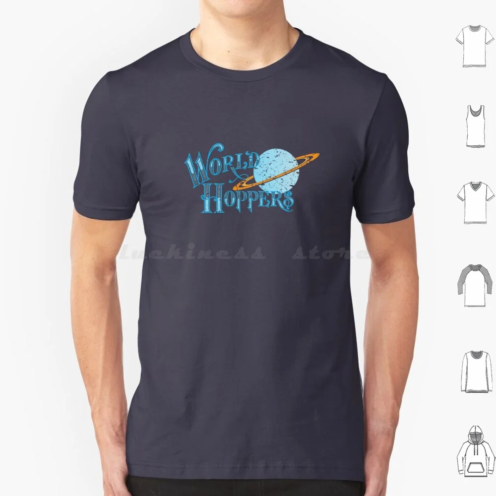 World Hoppers T Shirt Big Size 100% Cotton The Murderbot Diaries Murderbot Secunit The Rise And Fall Of Sanctuary Moon World