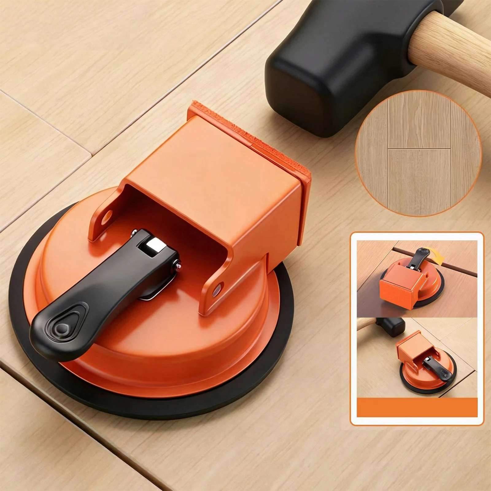 

Floor Joint Fixer Tool Heavy Duty Suction Cup Plank Grabber Floor Joint Repair Tool for Laminate Wood Tile Vinyl Floors
