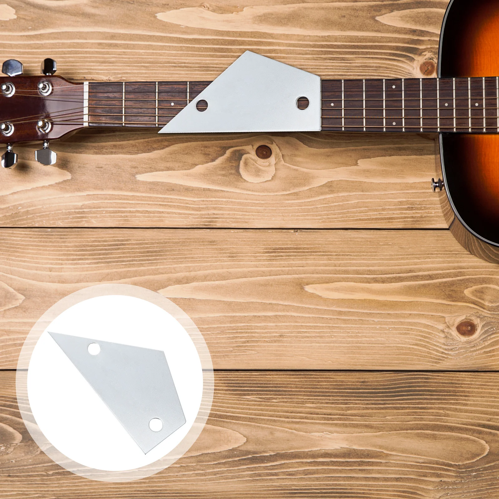 

Guitar Neck Fingerboard Measuring Ruler Metal Truss Rod Adjustment Tool Durable Lightweight Compact String Height Gauge Action