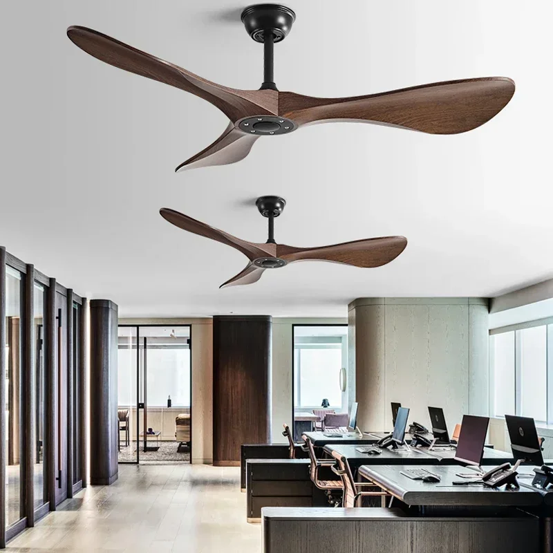 Modern Ceiling Fan DC Remote Control Shopping Mall Office Dining Room  Strong Wind Electric Fan Without Lamp Household 110V 220V