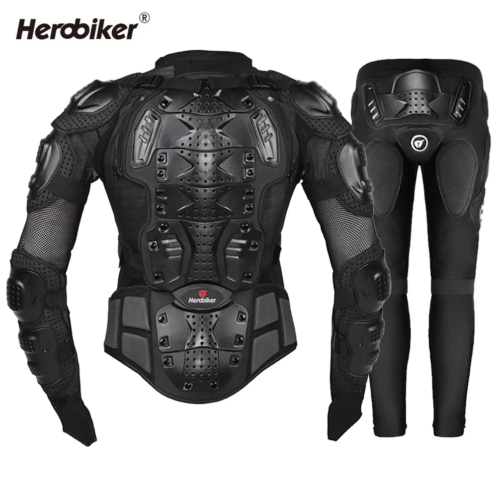

Motorcycle Riding Armor Anti Fall Anti-collision Breathable Off-road Motorcycle Riding Protective Jacket Knight Armor Pants