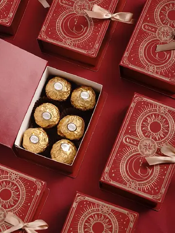 กล่องของขวัญแต่งงานรูปหนังสือสุดสร้างสรรค์1ชิ้นสำหรับแขกลูกกวาดกระดาษช็อคโกแลตกล่องบรรจุของขวัญวันเกิดวันวาเลนไทน์