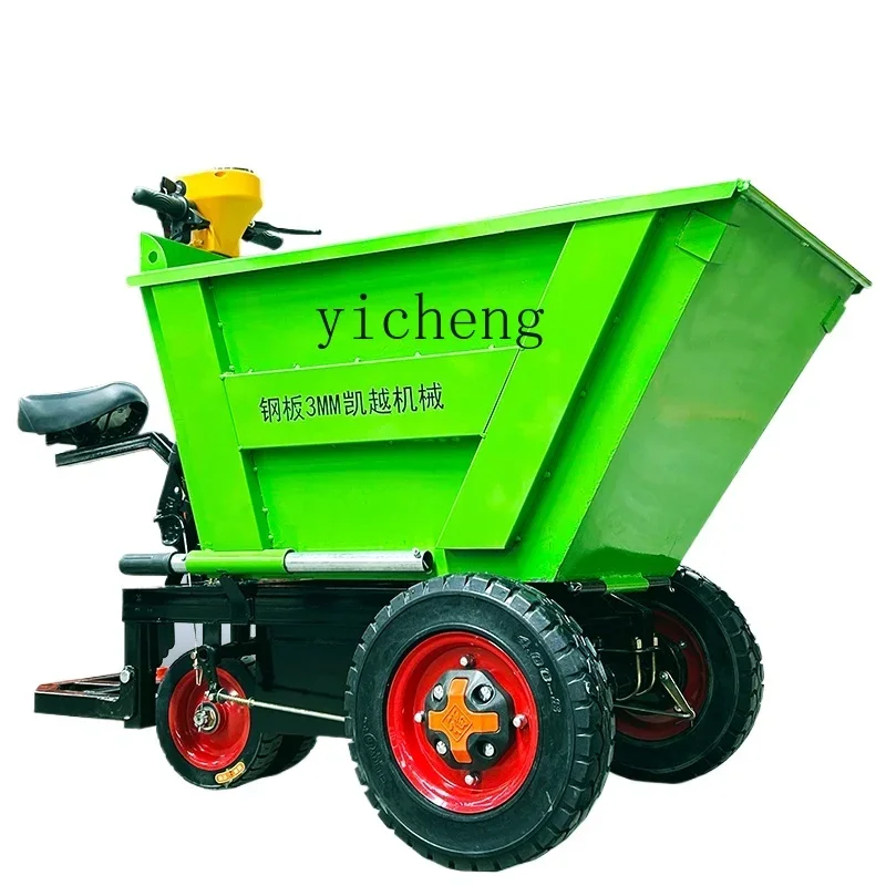 

ZZ electric construction site trolley three-wheeled four-wheeled agricultural breeding manure truck