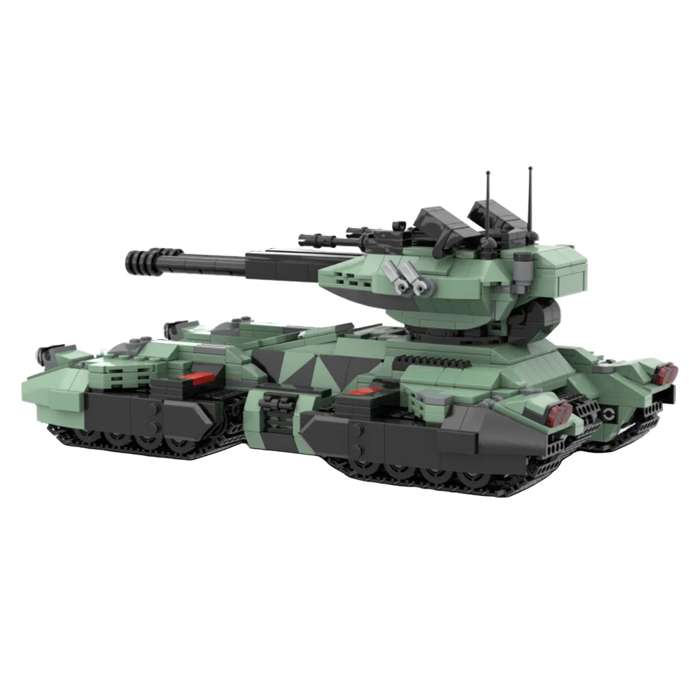 

MOC UNSC Grizzly Tank Building Blocks Model Military UNSC Grizzly Tank Bricks Assembly Educational Toys Kids DIY Birthday Gifts