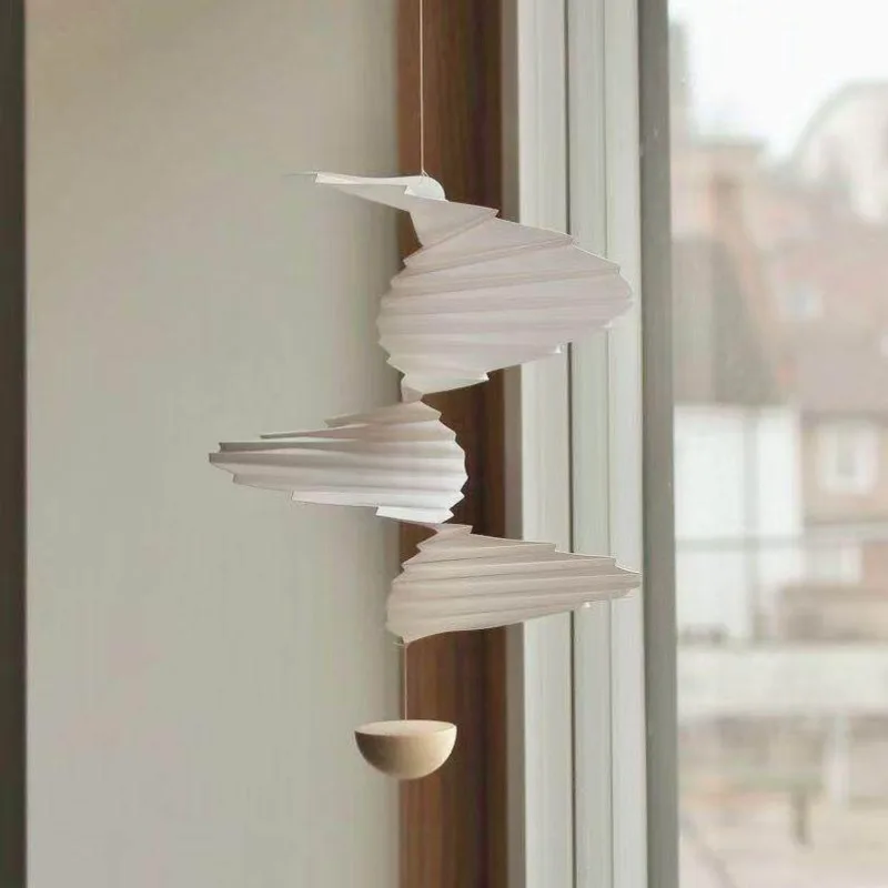 Silent Wind Chime Simple Dynamic Levitation Hanging Decorations Modern Airflow Balance Crafts Entrance Hall Ceiling Home Decor
