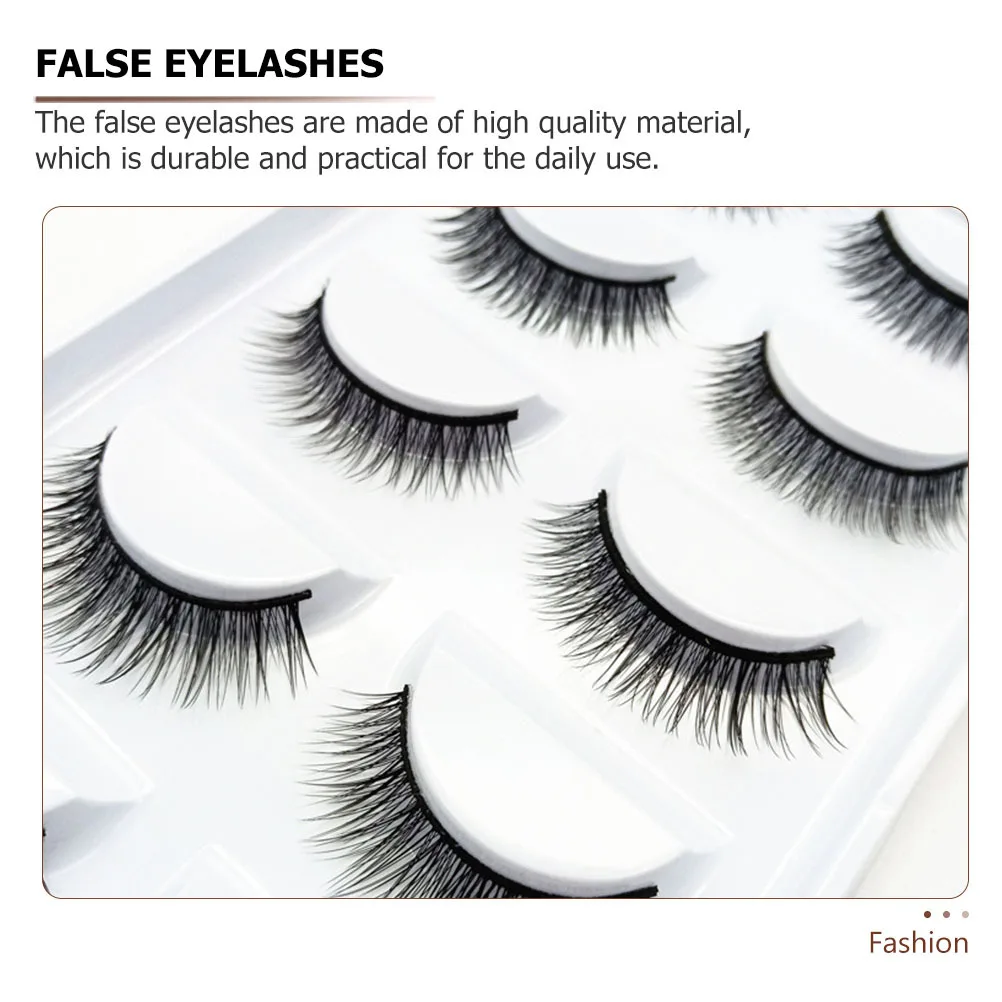 10 Paar gefälschte Wimpern, natürlich, realistisch, falsche Wimpern, einfach zu verwendendes Make-up-Zubehör, Schönheitskosmetik, gefälschte Wimpern
