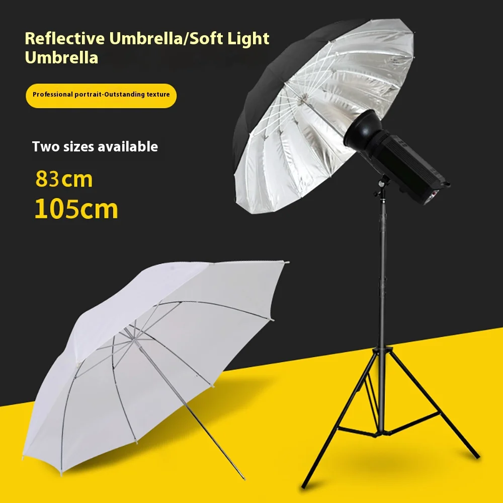 83cm 105cm Photography Light Reflector Umbrella White Soft Studio Umbrella for Photography Lighting Umbrella Diffuser Accessory