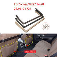 For Mercedes W222 Car Front Seatback Pocket Panel Cover Seat Storage Pocket Bracket For Benz S Class S320 S350 S400 2014-2020