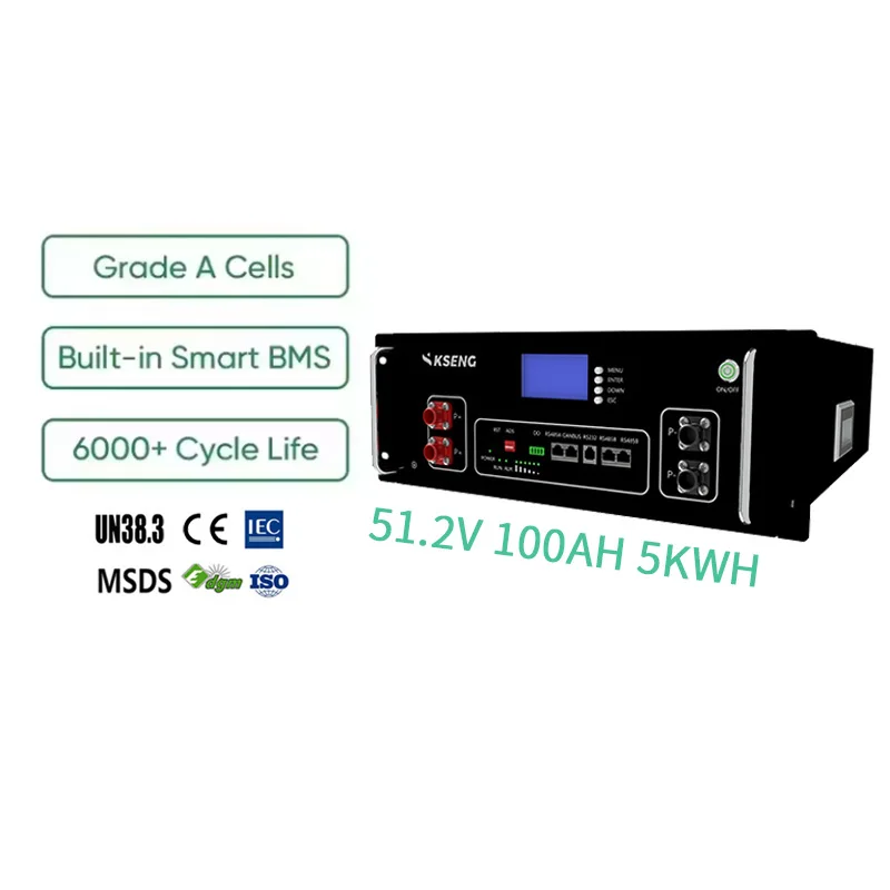 

Kseng Energy Storage Lithium Ion Battery Akku 20kw 30kw 40kw 51.2V 200ah 300ah 400ah 500ah 600ah 48V Lifepo4 Battery