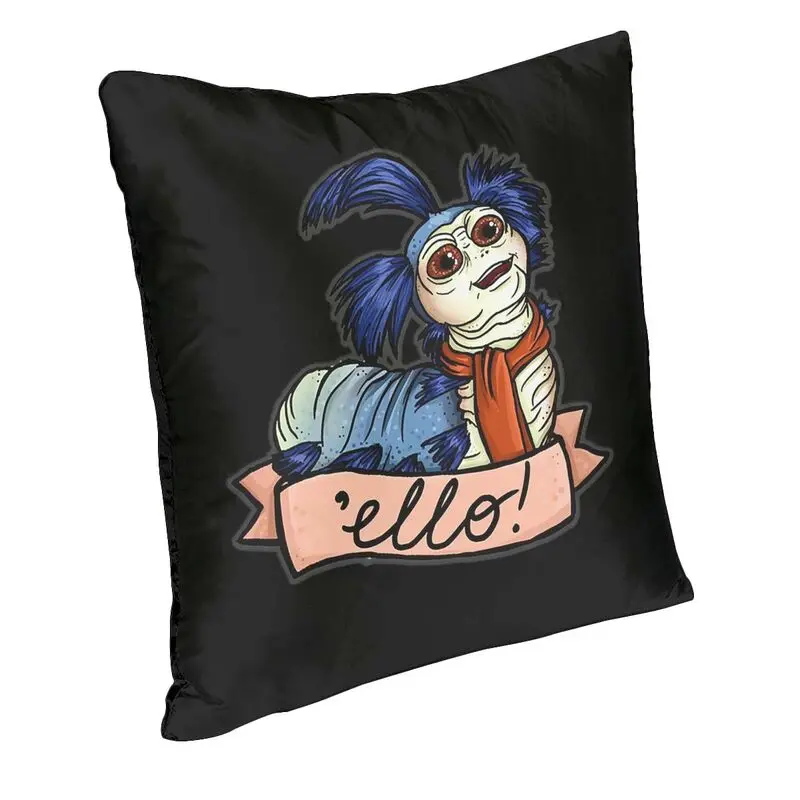 Fantasy Ello Gift Labyrinth Worm Pillow Covers Sofa Horror Adventure Movie Luxury Cushion Cover Velvet Pillowcase