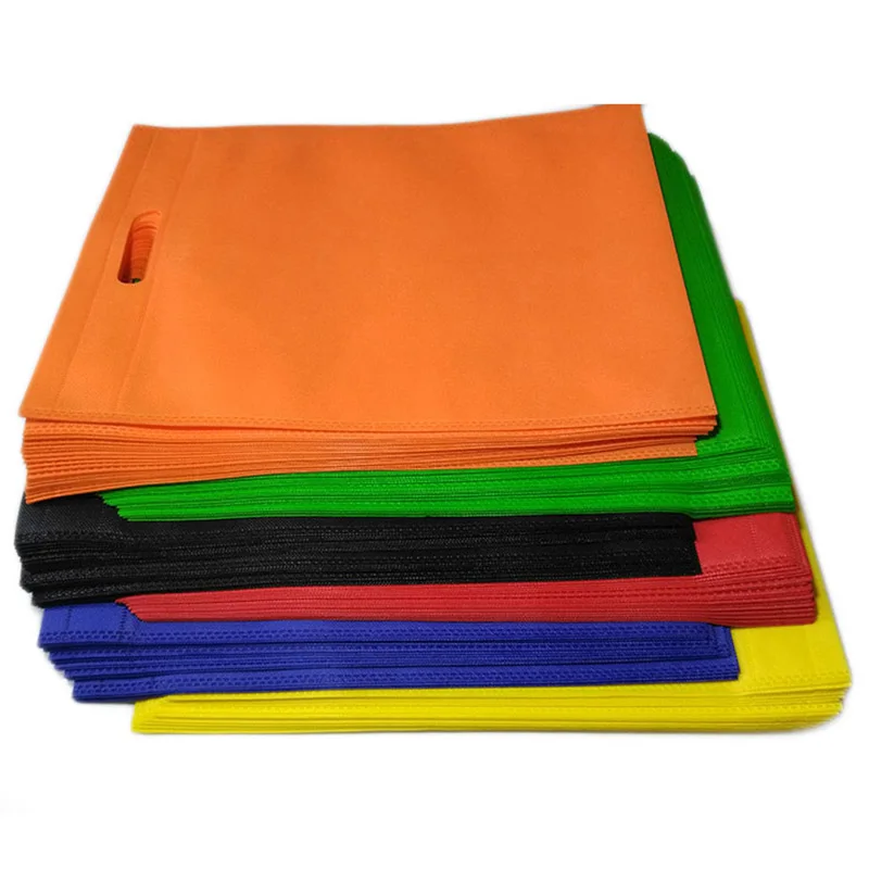 50pcs 30x40cm Reusable Shopping Bag Non-Woven Fabric Bags Folding Shopping Bag For Gift/shoes/Chrismas Grocery Bags