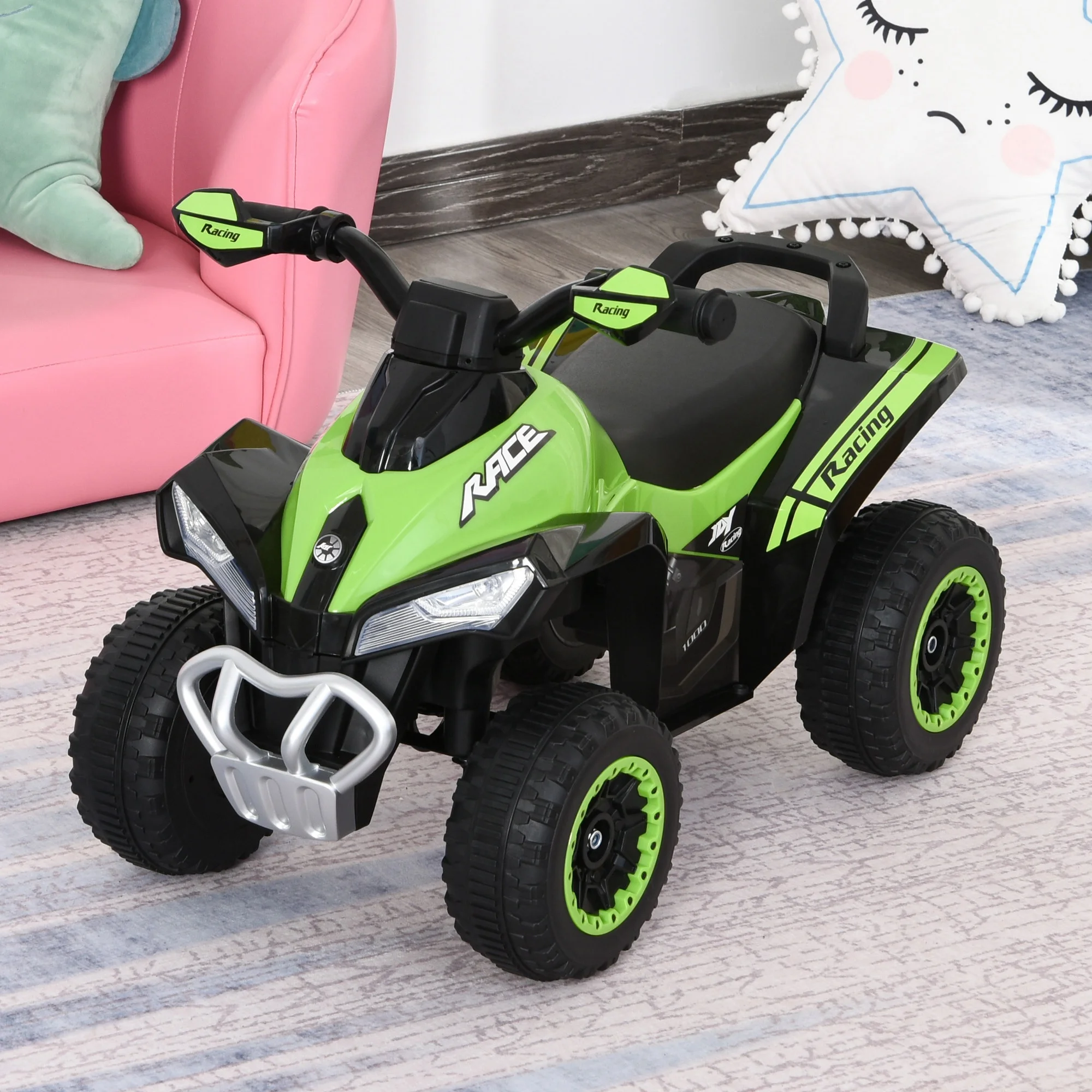 Afbeelding 9: Autoritten, kinderauto's, 18-36 maanden, kinderen, groen, loopauto's, trapauto's, kinderspeelgoedauto's, kinderauto's