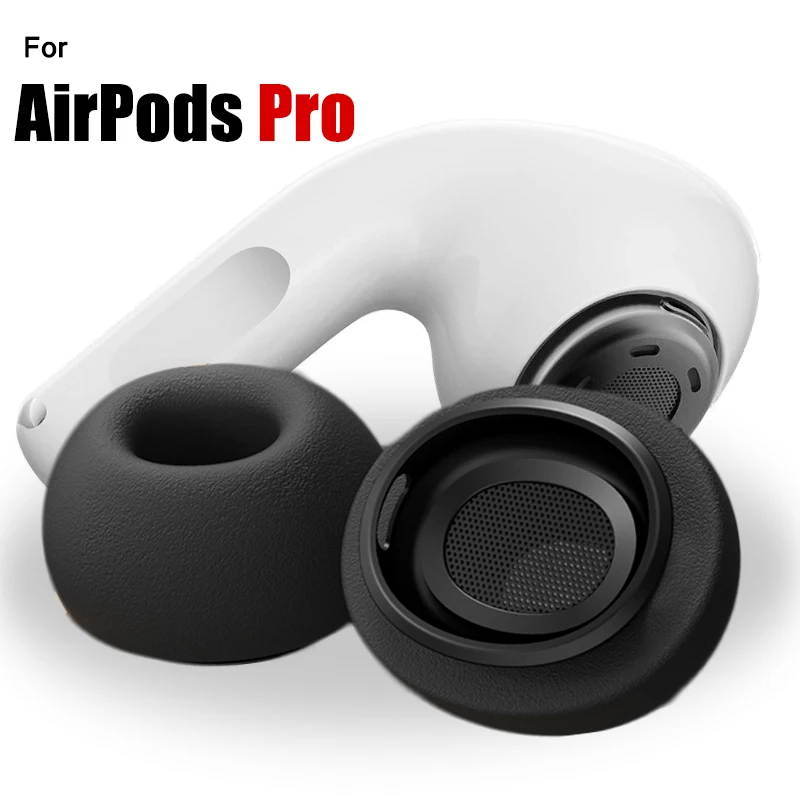 AirPods Pro 1세대 2세대용 메모리 폼 이어 팁 소음 감소 구멍이 있는 미끄럼 방지 교체용 이어버드 이어 쿠션