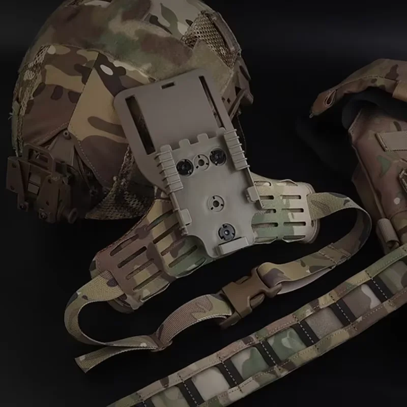 Tactical Holster Base Adapter Folding Leg Platform Thigh Platform Mount Adapter. Suitable for Shooting Activities