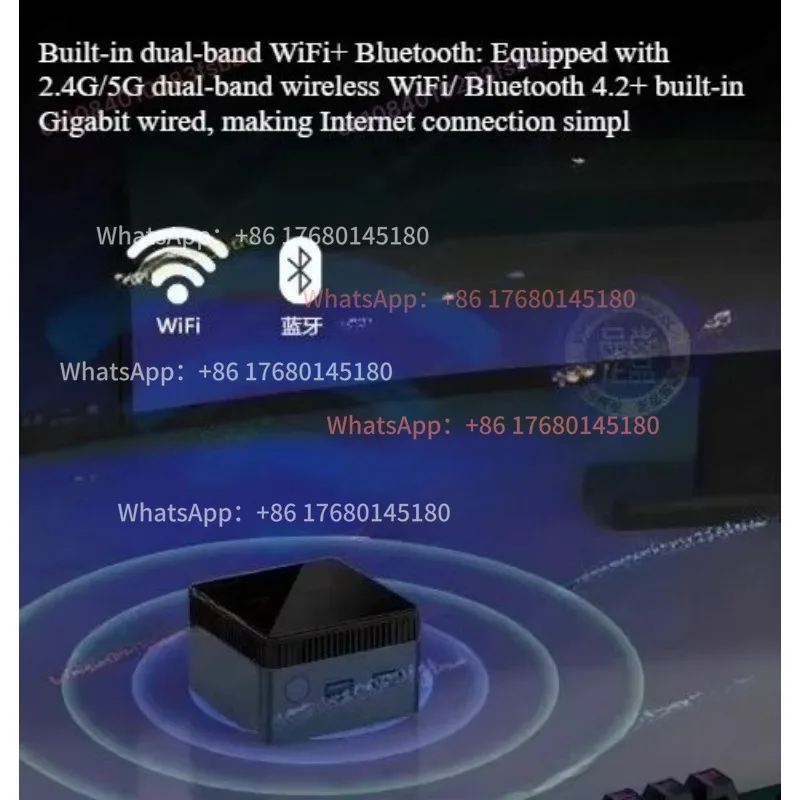 13th generation N150 mini host N100 win11 office home game pocket mini mini computer 4K one-line dual display