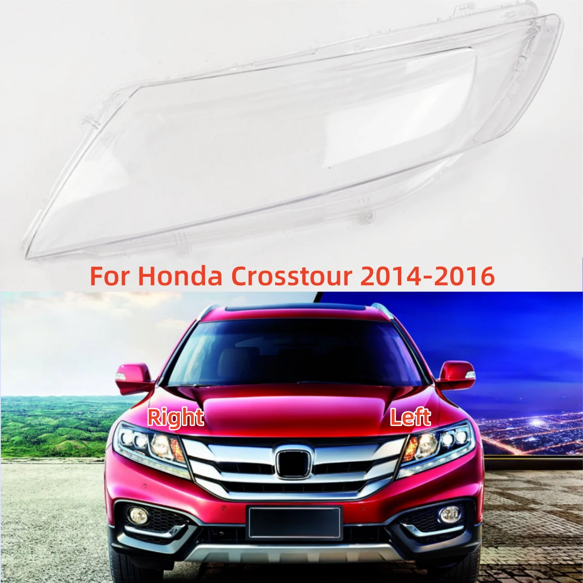 

For Honda Crosstour 2014 2015 2016 Car Gadgets Glass Headlights It has good transparency and light transmission