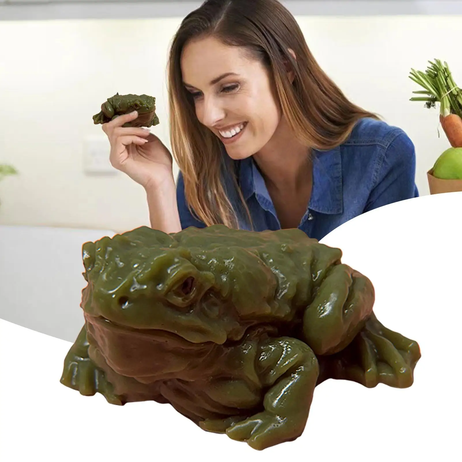 Decompressies Knijp Speelgoed Dier Knijpspeelgoed Leuke Kikker Vorm Stress Squishys Fidget Knijpspeeltje Anti-Stress Geschenken